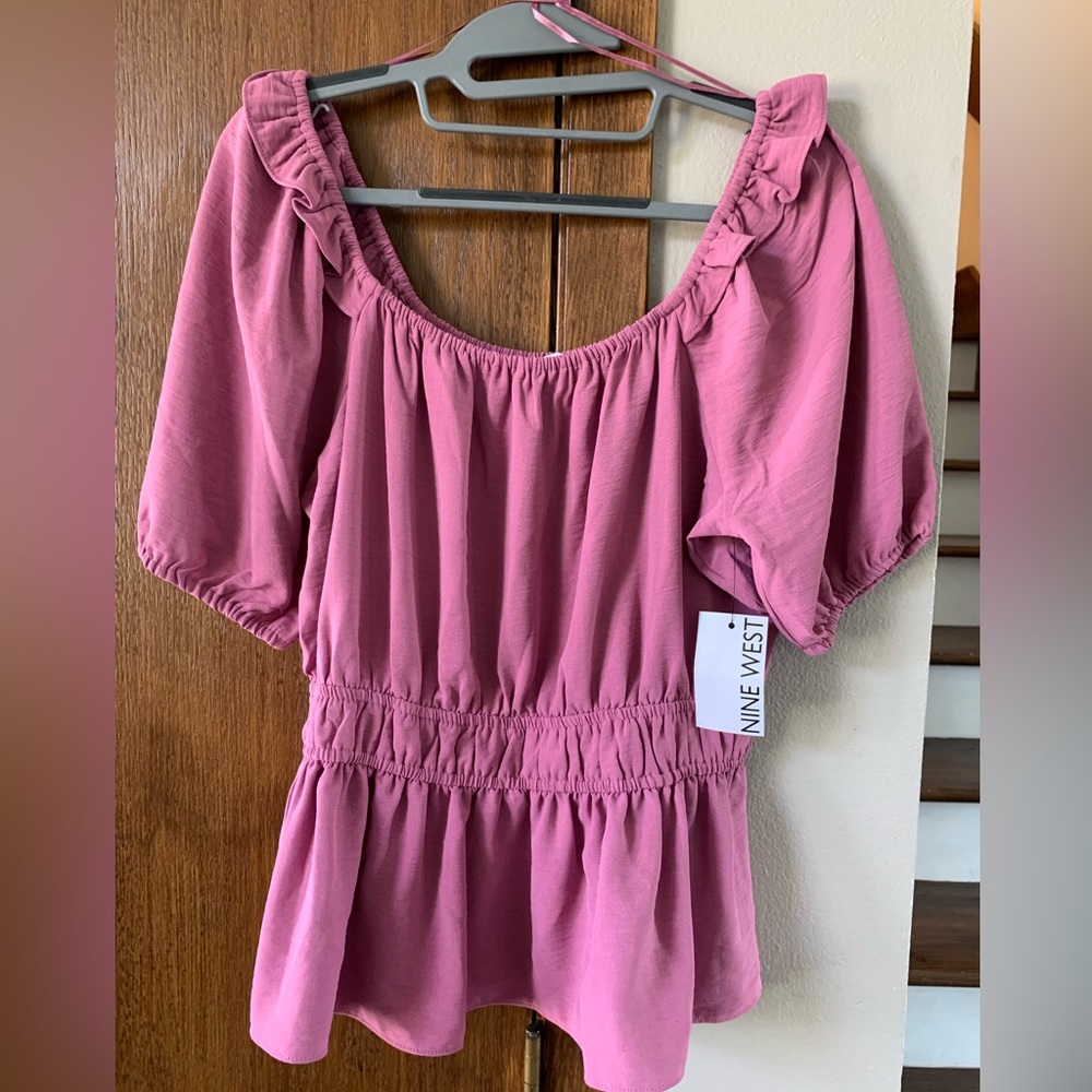 Nine West brand medium blouses, brand new with tag and mauve color.